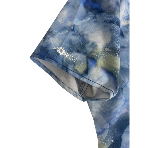Carhartt Force Cross-Flex Modern Fit SS Scrub Top Blue Watercolor Indigo Flow S - Picture 4 of 12